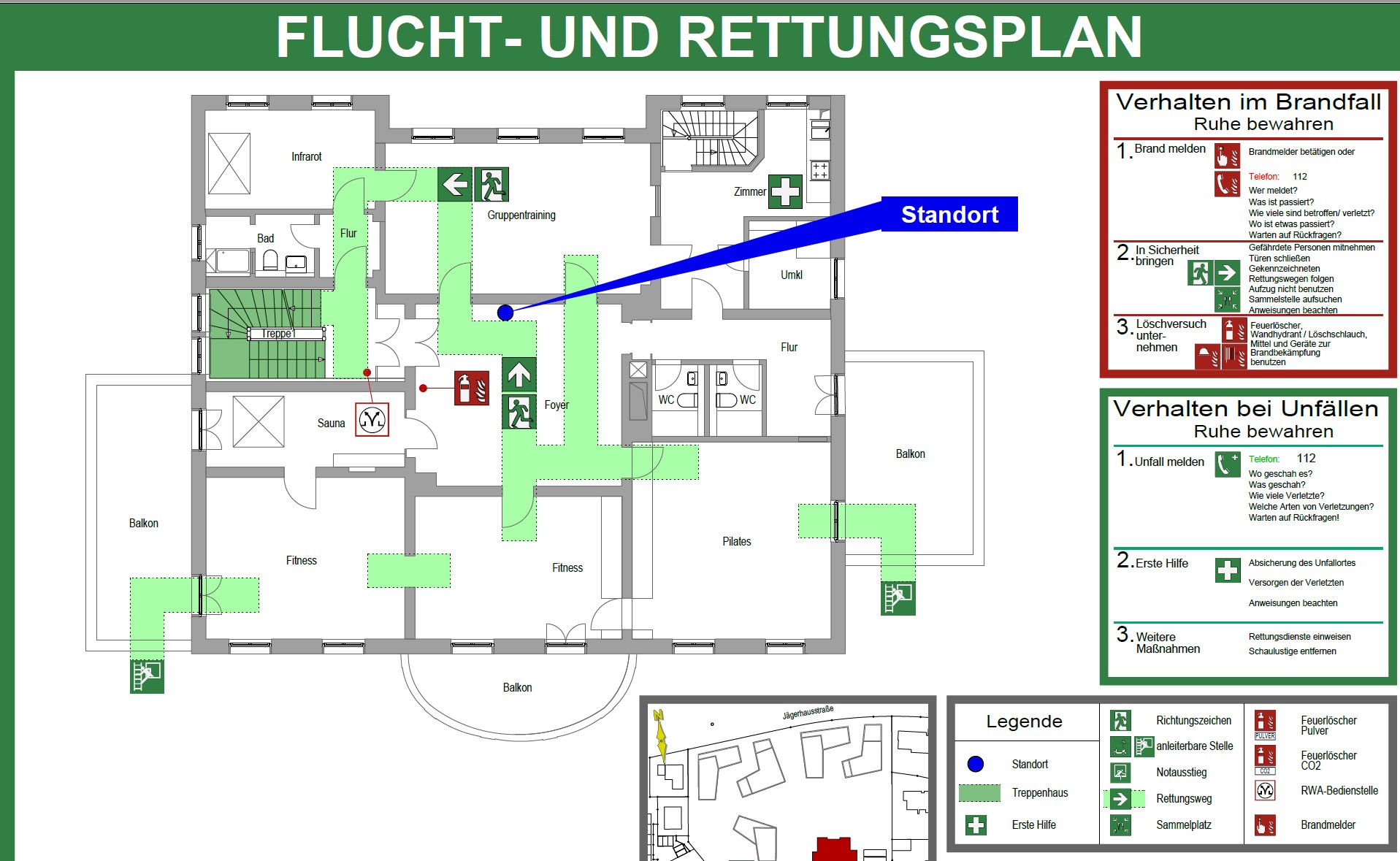 Flucht- und Rettungsplan