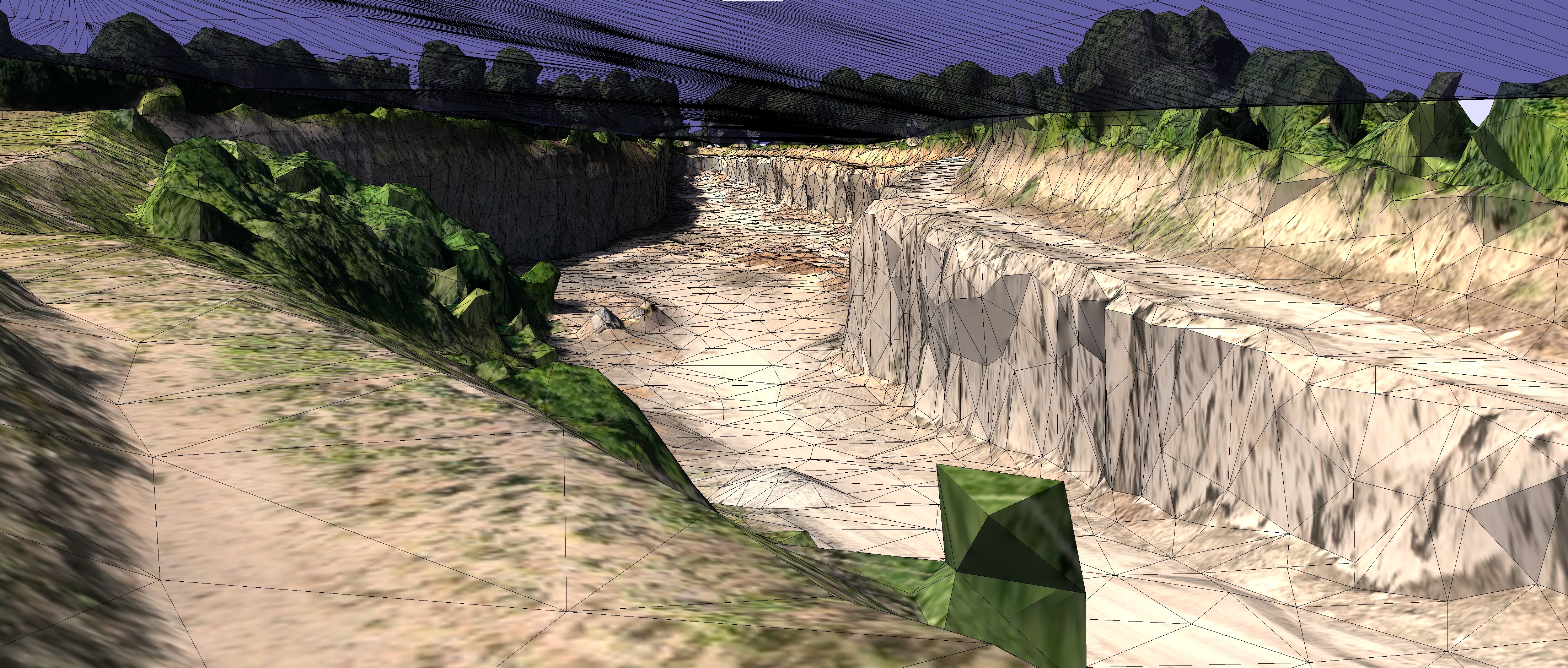 3D-Geländemodell aus fotogrammetrischer Drohnenaufnahme